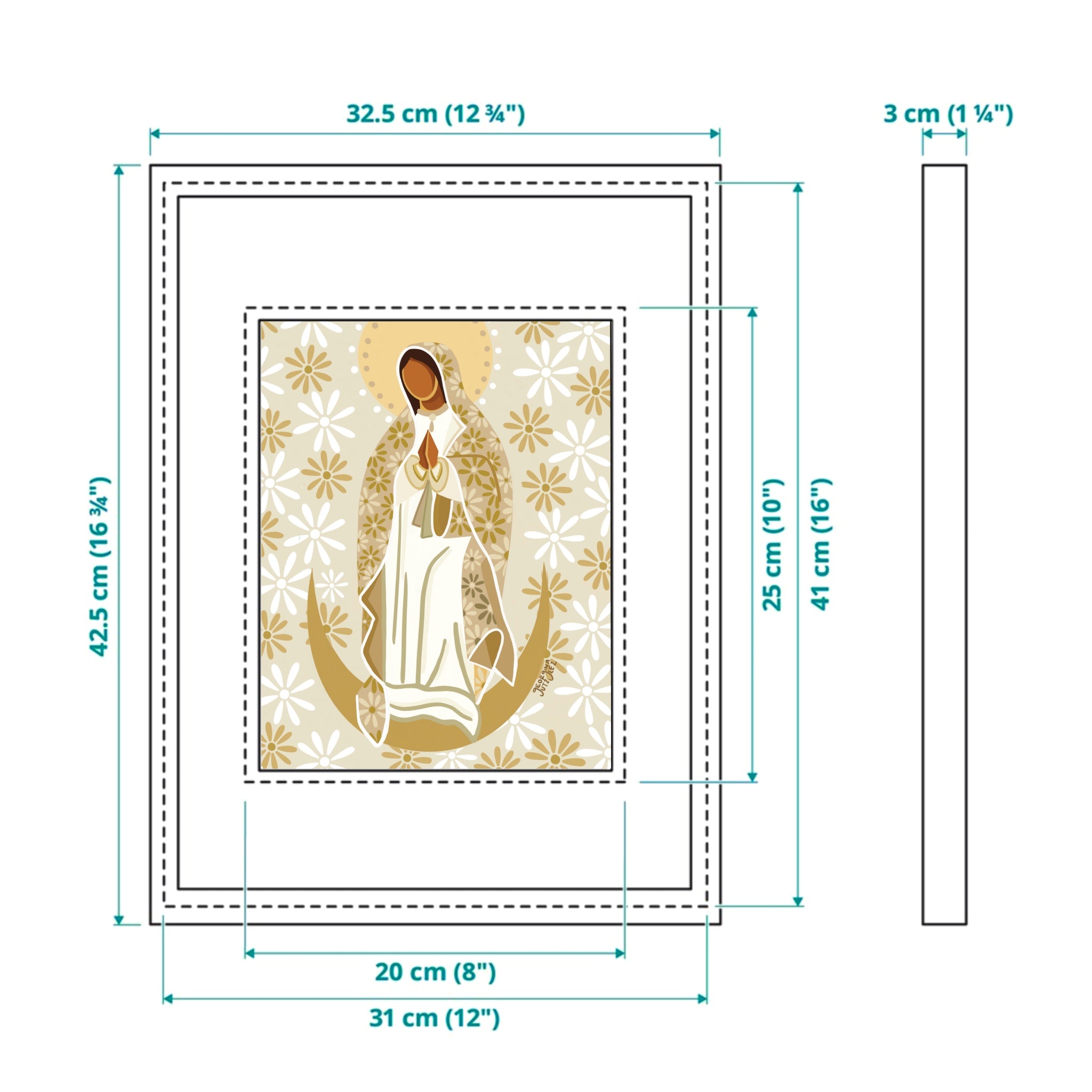 "Virgencita Semillas de Luz" Chica
