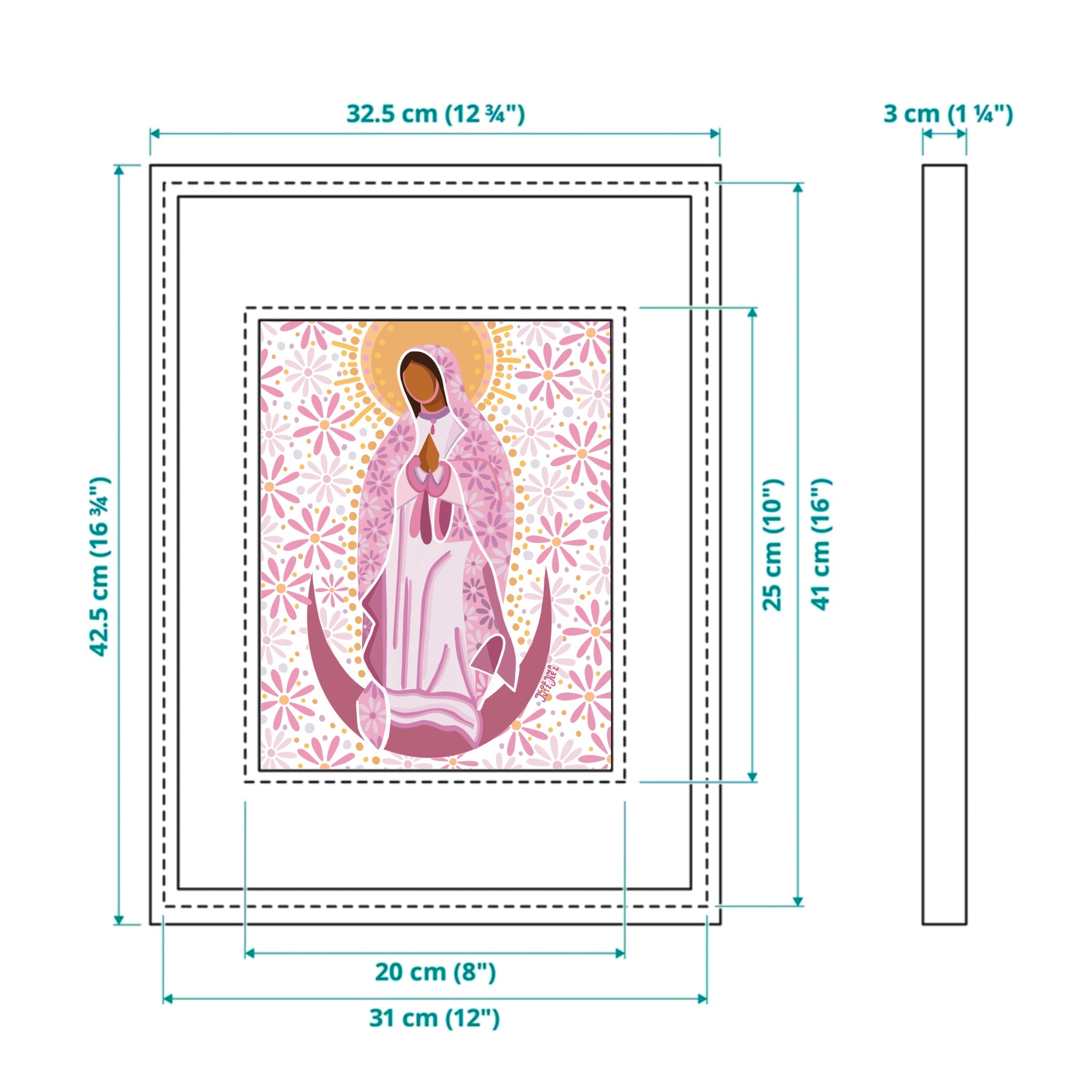 "Virgencita Semillas de Alegría" Chica