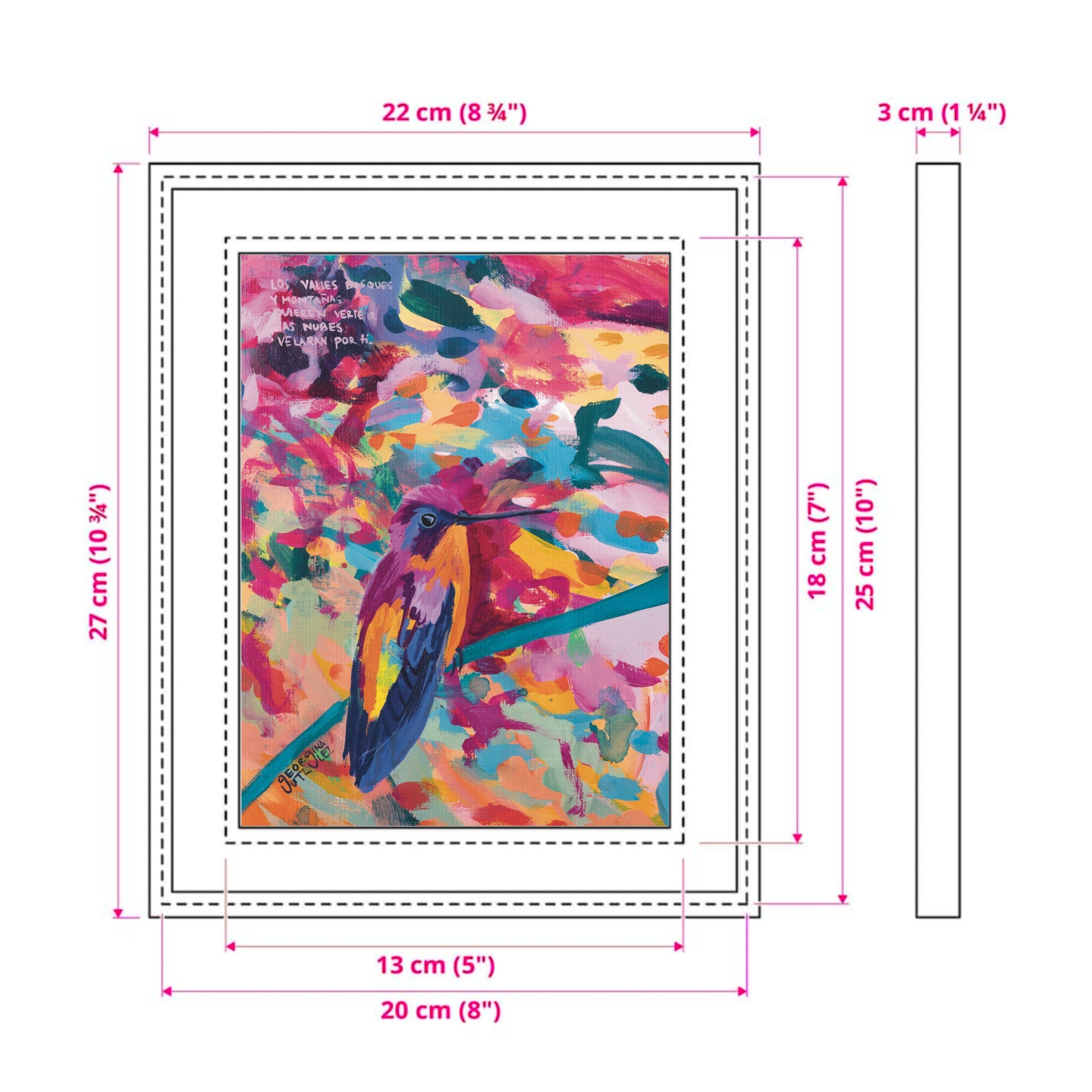 Mensajero magenta (chico)