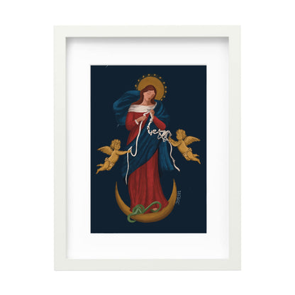 "Virgencita Desatanudos" Azul