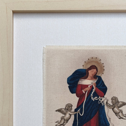 Virgencita Desatanudos en Tela