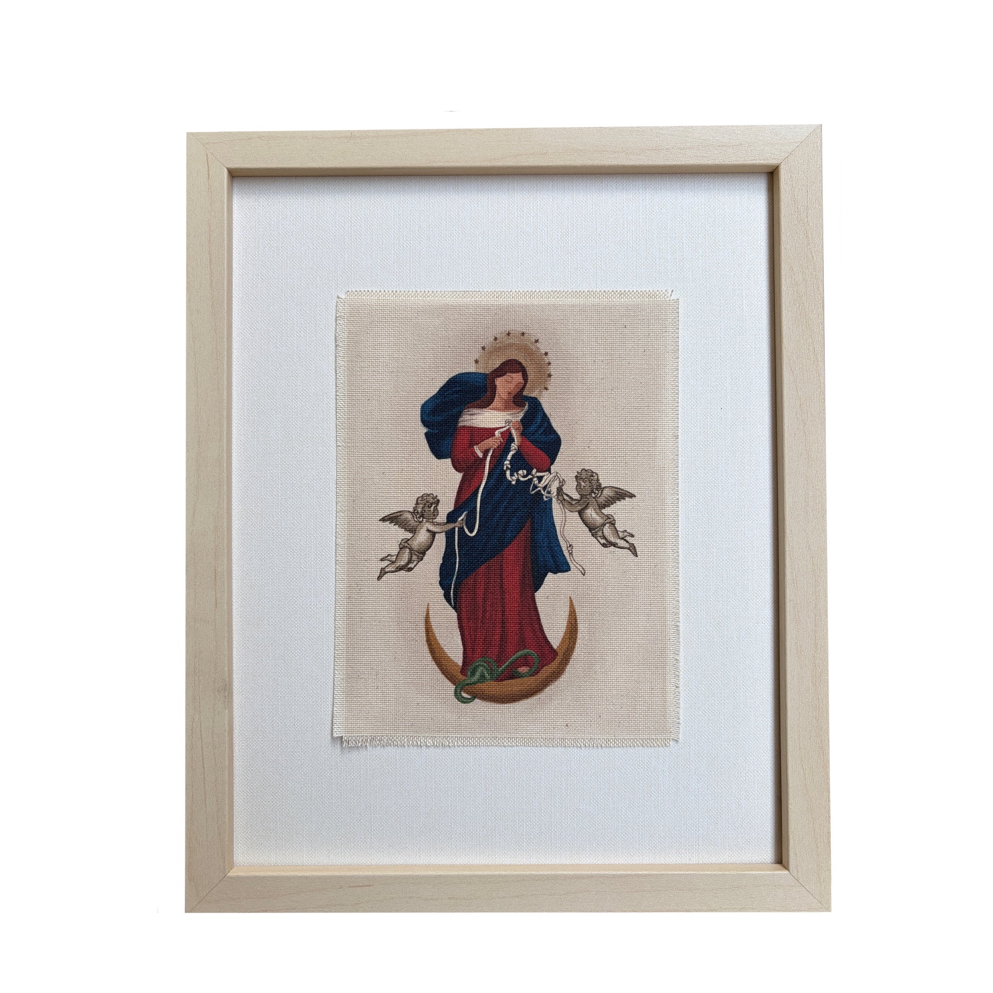 Virgencita Desatanudos en Tela