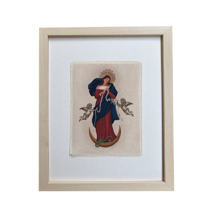 Virgencita Desatanudos en Tela