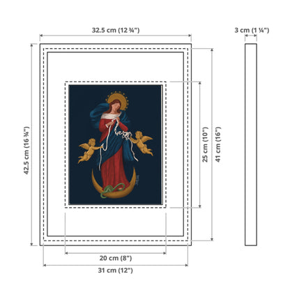 "Virgencita Desatanudos" Azul
